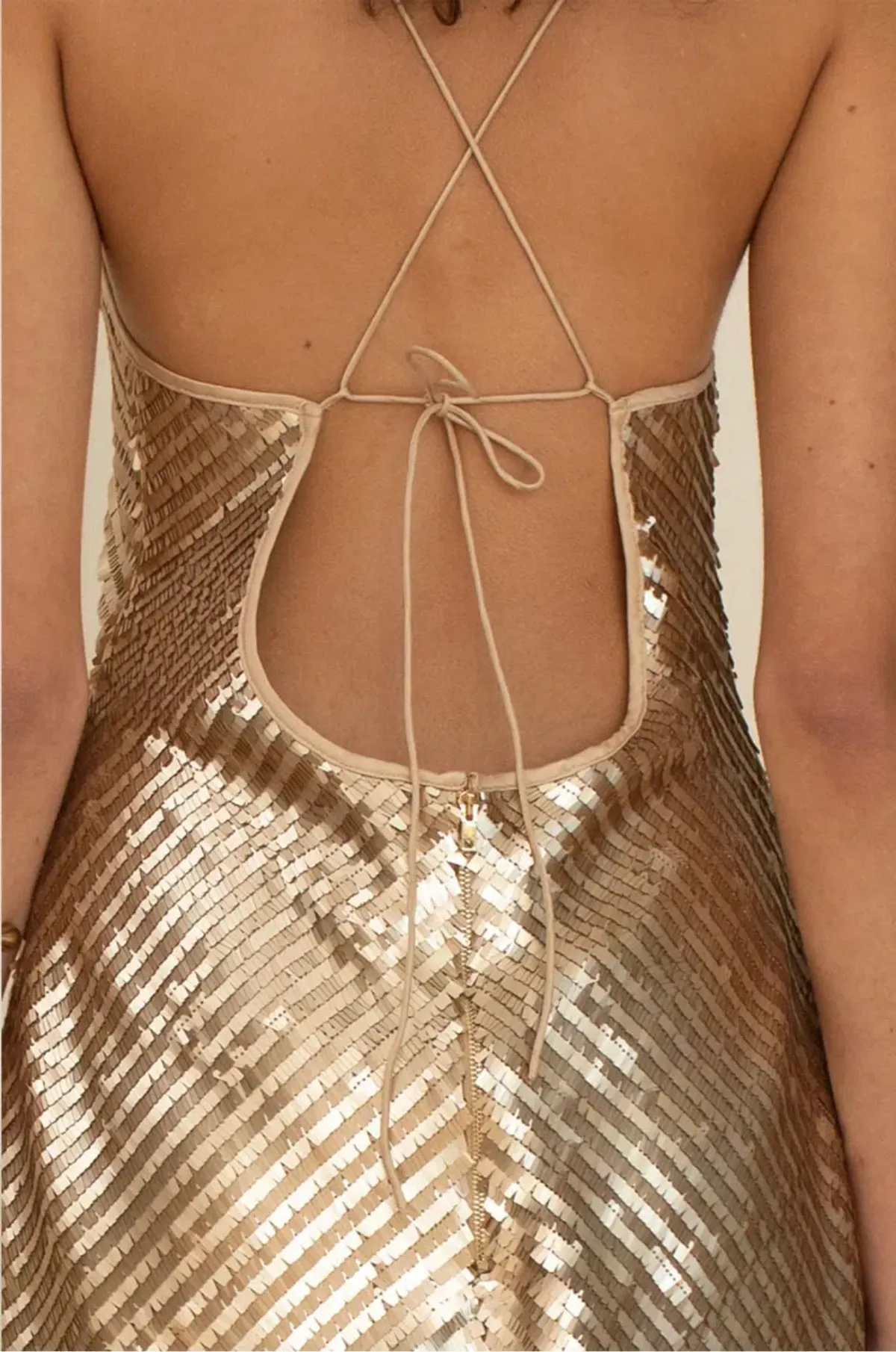 Suboo Pyra Cowl Neck Mini Gold Size M / AU 10 - Image 4