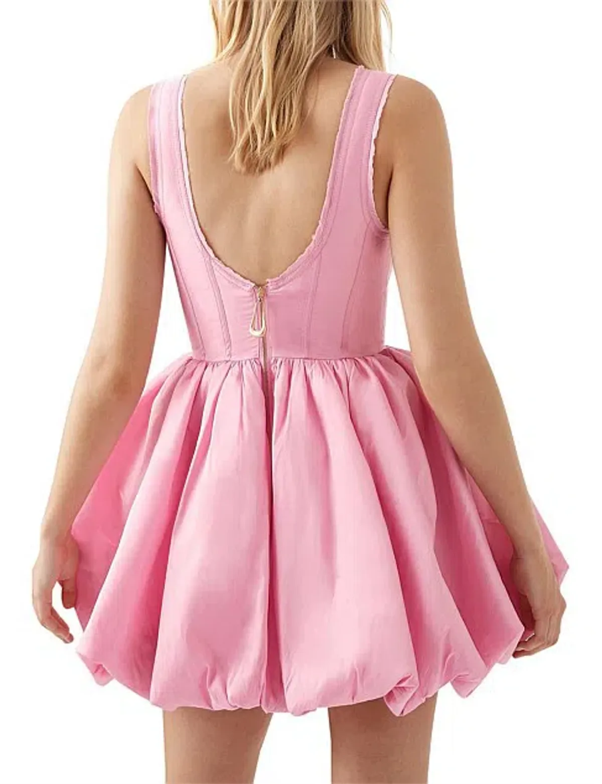 Aje Suzette Bubble Mini Dress Pink Size AU 6 - Image 4