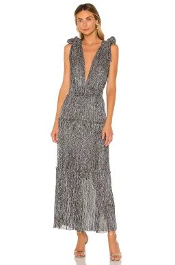 Sabina Musayev Helena Dress Silver/Multi Size XS / Au 6 for rent on The Volte - image 1