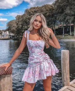 Sofia The Label Alaska Mini Dress Floral Size 8 for rent on The Volte - image 2