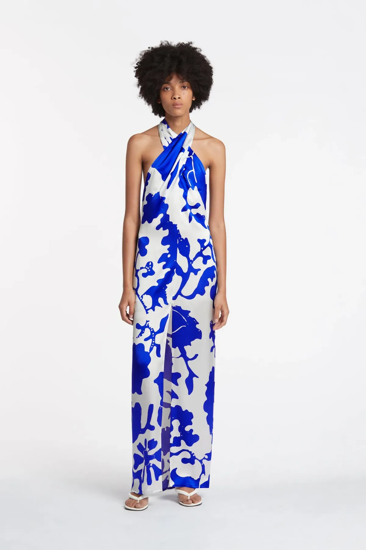 Sir the Label Esme Halter Dress Print Size 10 - Image 1