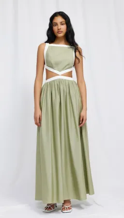 Significant Other Marino Dress Green Size AU 8 for rent on The Volte - image 1
