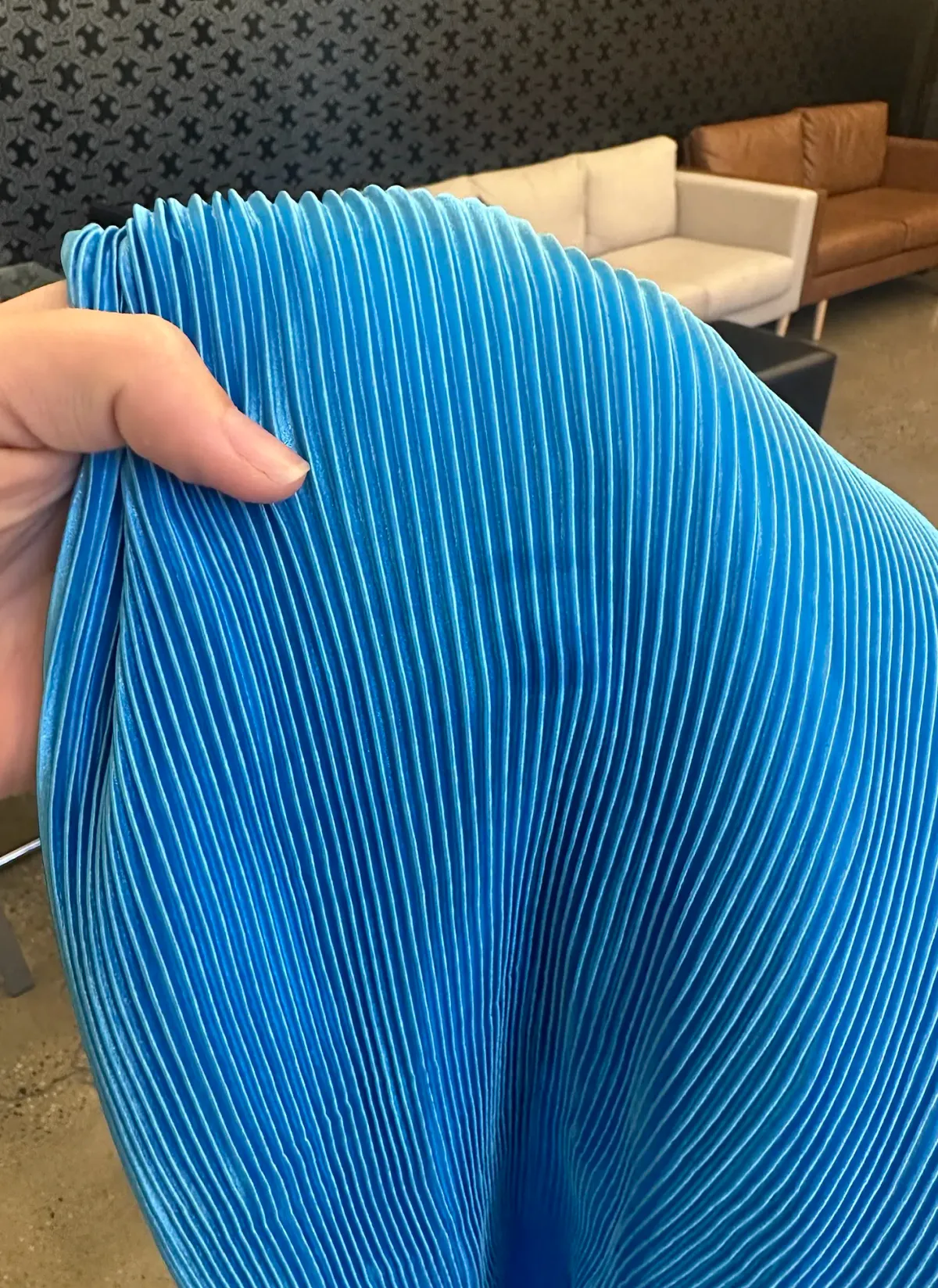 Lidee Turlington Chain Split Gown Blue Size AU 10 - Image 5