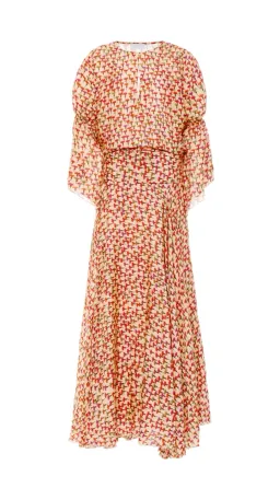 Eywasouls Malibu Claire Smocked Chiffon Maxi Dress Floral Size 8 for rent on The Volte - image 5