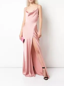 Jonathan Simkhai Satin Maxi Slip Gown Rose Size S (AU 8) for rent on The Volte - image 4