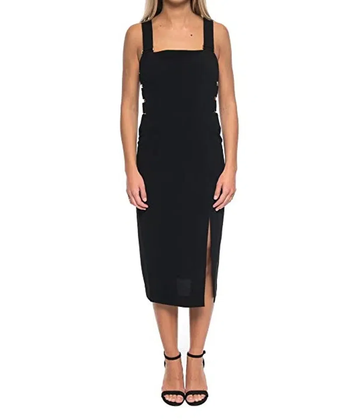 Zimmermann Stretch Crepe Buckle Dress Black Size 2 / AU 12 - Image 1