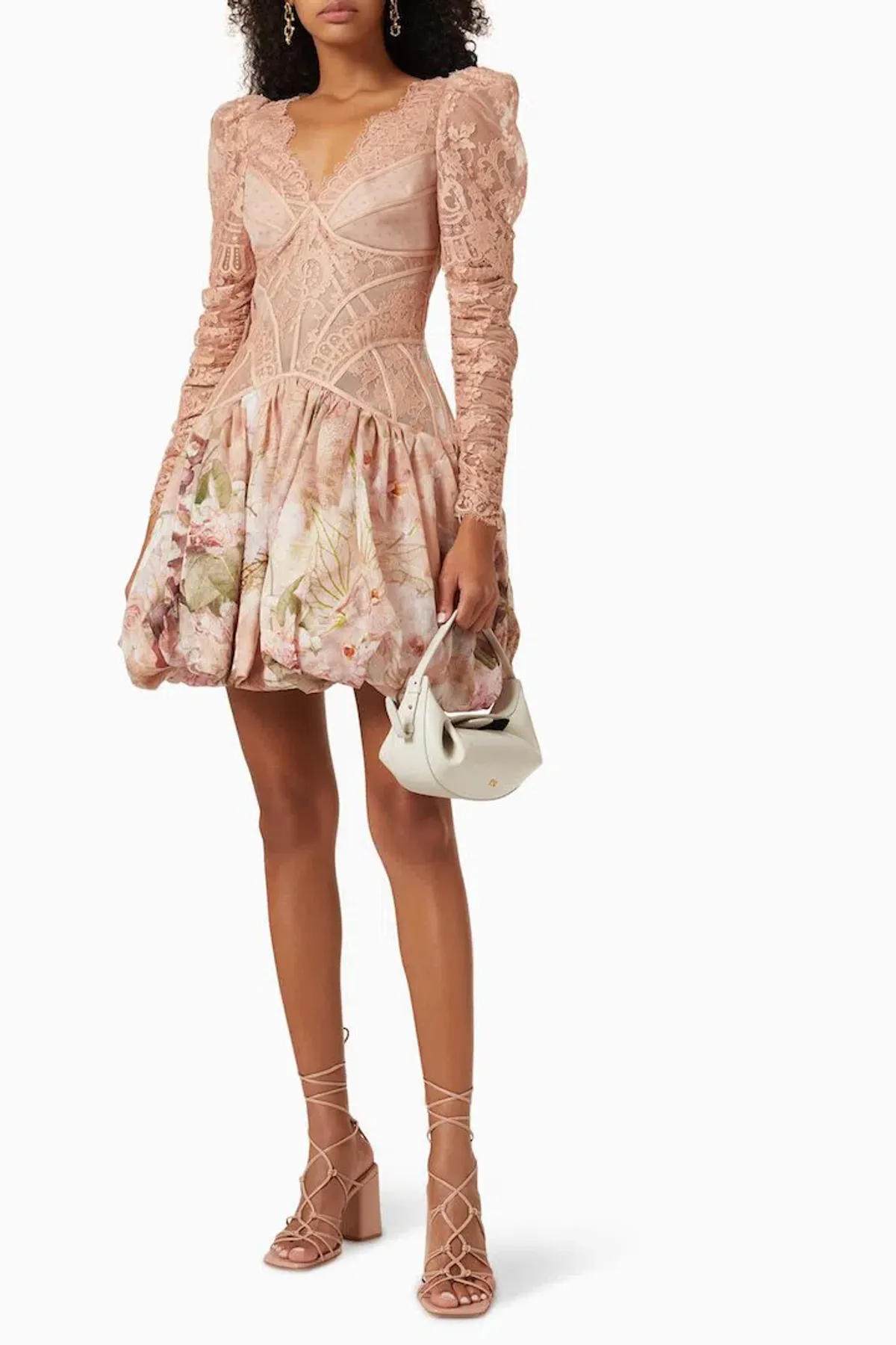 Zimmermann Dancer Lace Mini Dress Floral Size 1 / Au 10 - Image 1