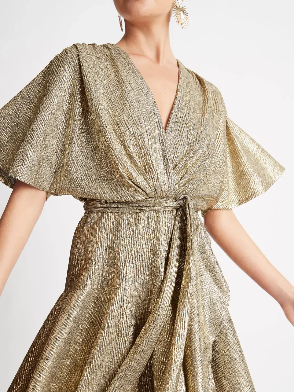 Sheike Isabel Mini Dress Gold Size 10 / M - Image 2