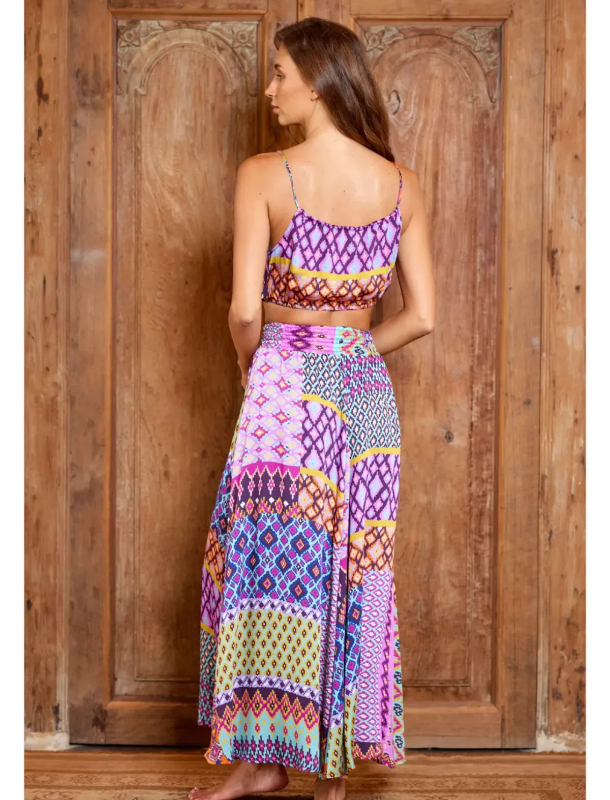 Tiger lily Utopia Skirt and Crop Set Multi Print Size 6 - Image 2