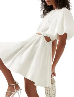 Aje Henriette Cut Out Mini Dress White Size 8 for rent on The Volte - image 3