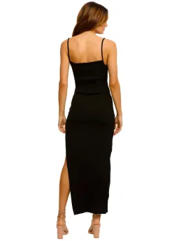 Bec & Bridge Lila Midi Dress Black Size AU 6 for rent on The Volte - image 3