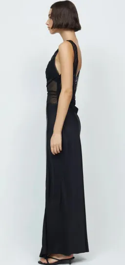 Bec & Bridge Naomi Split Dress Black Size AU 8 for rent on The Volte - image 3