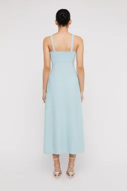 Scanlan Theodore Crepe Knit Square Neck Dress Blue Size M/ AU 10 for rent on The Volte - image 3