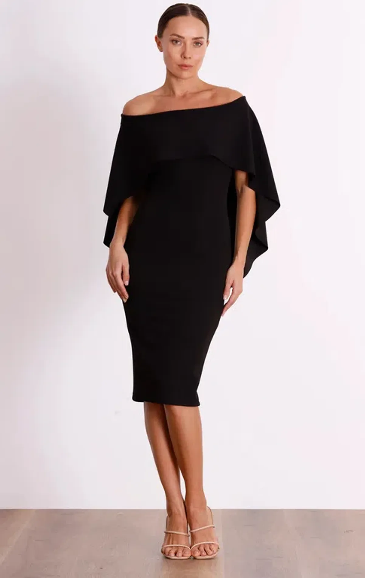 Pasduchas Composure Midi Dress Black Size AU 16 - Image 1