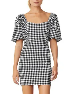Bec & Bridge Check It Out Mini Dress Black Print Size 2 / AU 6 for rent on The Volte - image 3