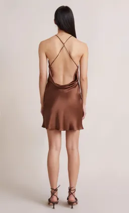 BEC & BRIDGE CHOCOLATE ANNIKA MINI DRESS - SIZE 8 AU/4 US (RRP $200) for rent on The Volte - image 3