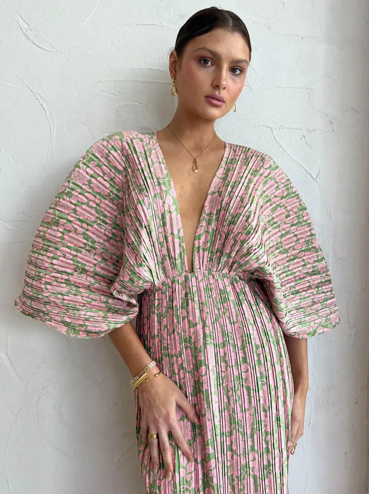 SONYA MODA GIANNA FOREVER DRESS FLORAL SIZE M/AU 10 - Image 4