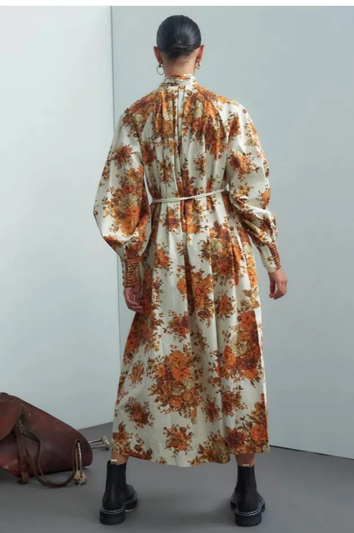 Alemais Derby Shirt Dress Floral Size 6 - Image 3