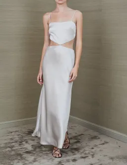 Bec & Bridge Alegra Midi Dress Champagne Size 14 for rent on The Volte - image 1