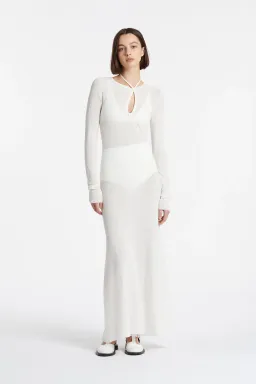 Sir the Label Emmeline Halter Long Sleeve Dress White Size 6 for rent on The Volte - image 1