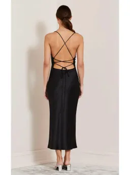 Bec & Bridge All Night Lace Up Dress Black Size AU 6 for rent on The Volte - image 2