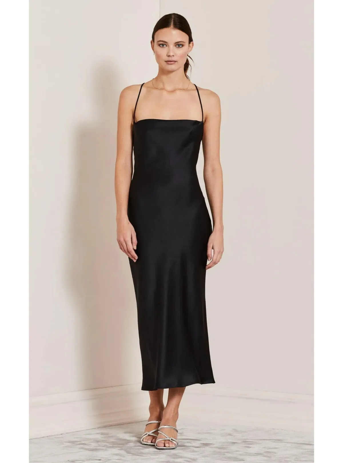 Bec & Bridge All Night Lace Up Dress Black Size AU 6 - Image 1