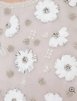 Rachel Gilbert Mave Floral Embroidered Mini Dress White Size 0/AU 6 for rent on The Volte - image 4