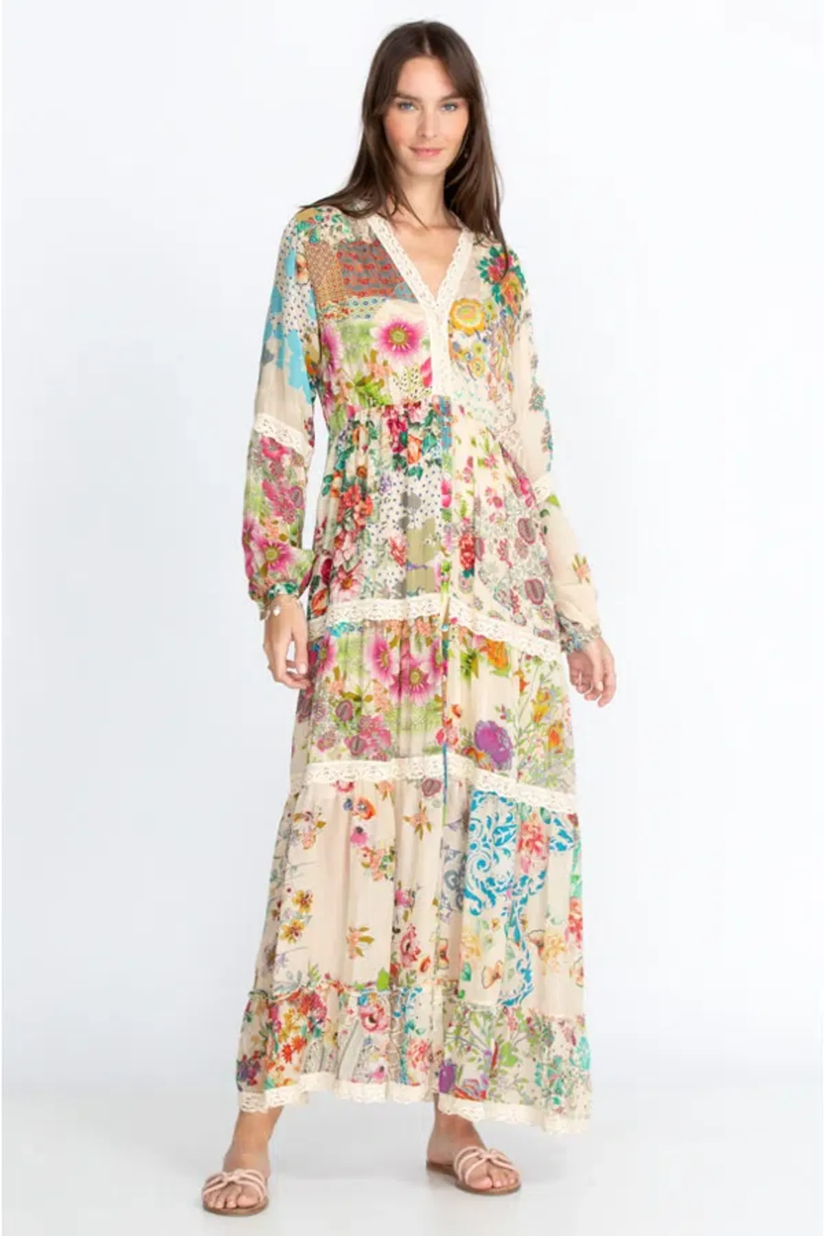 Johnny Was Milana Dress w/ Slip Floral Size M/AU 10 - Image 1