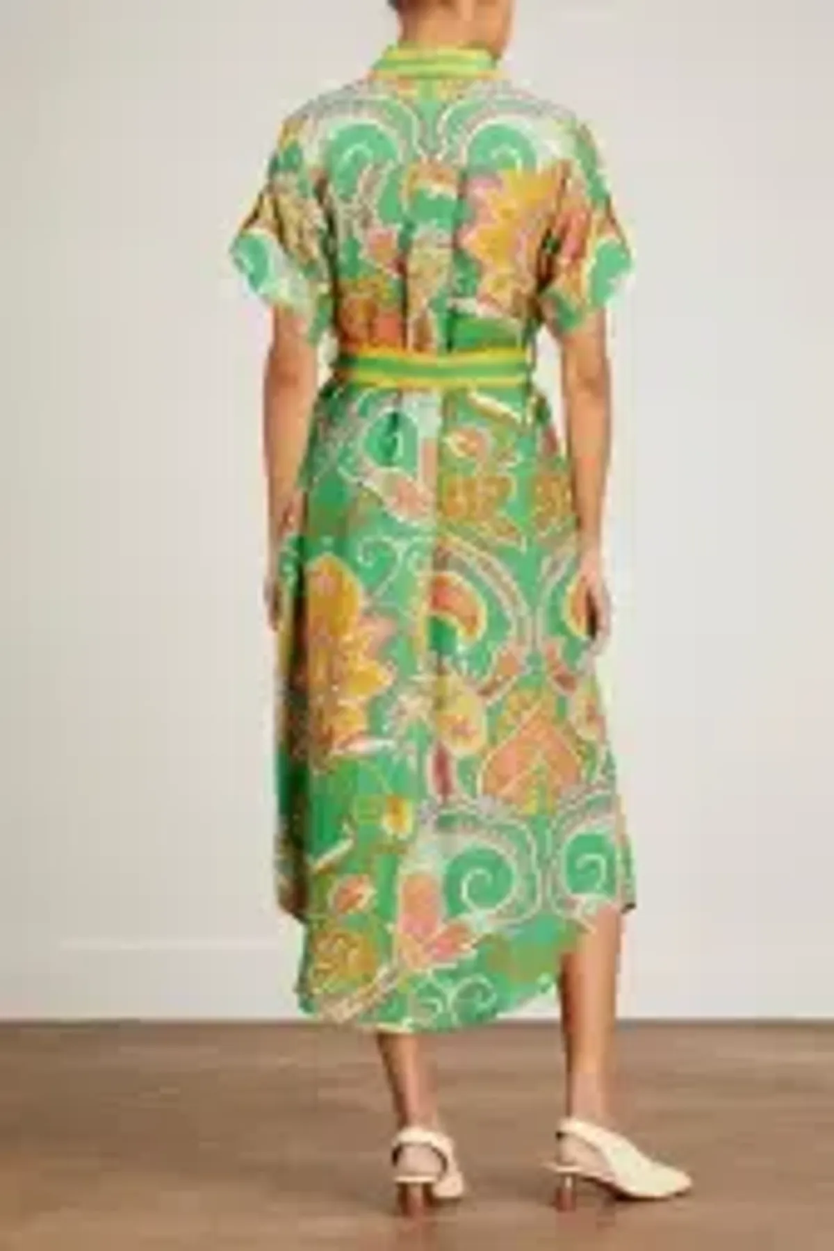 Alemais Marion Shirtdress Emerald Green Size AU 6 - Image 4