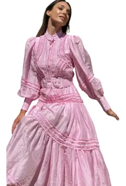 Mackenzie Mode Starlet Maxi Dress Pink Size AU 8  for rent on The Volte - image 2