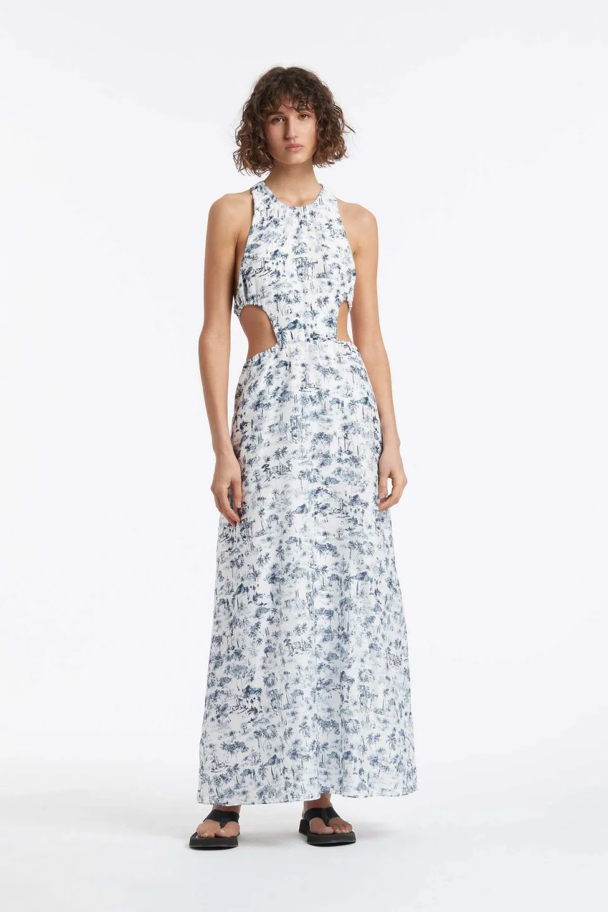 Sir the Label Dimitri Open Back Dress Print Size 8 - Image 4