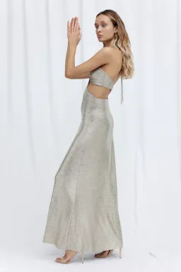 Significant Other Chloe Maxi Dress Gold Size 6 for rent on The Volte - image 2