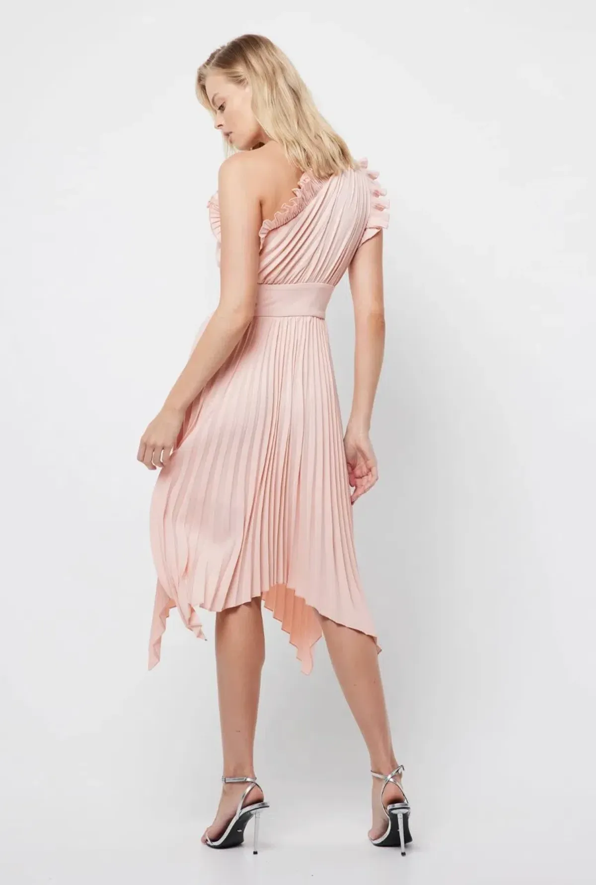 Mossman The Lady Like Midi Dress in Blush Size 16 - Image 3