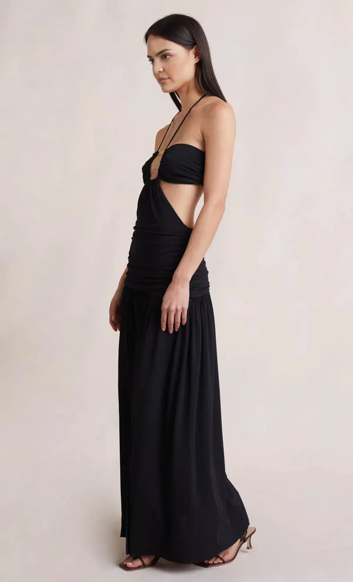 Bec & Bridge Adaline Cut Out Maxi Dress Black Size AU 8 - Image 2