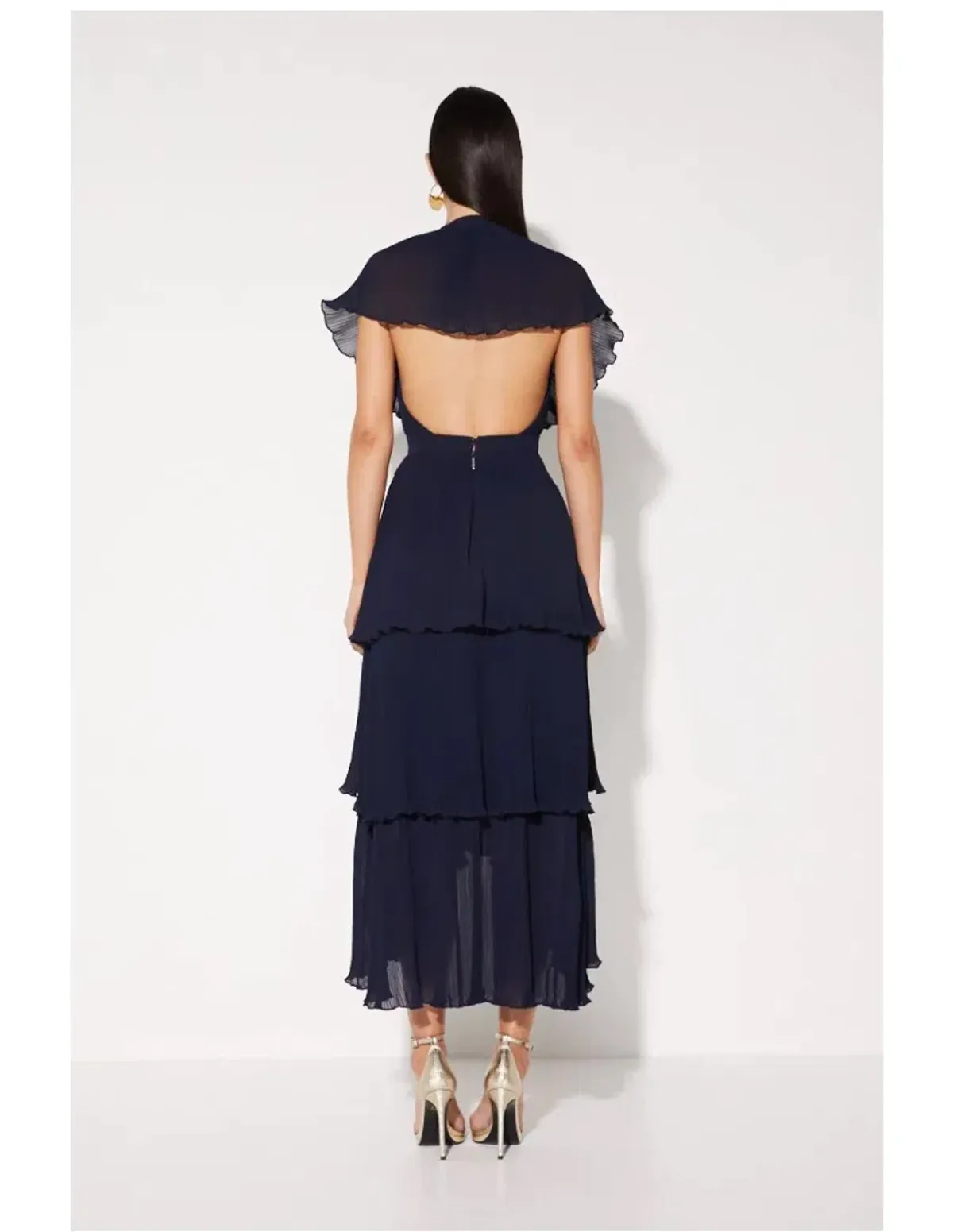 Mossman Slice of Heaven Midi Dress Navy Size AU 8  - Image 2