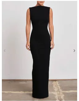 Effie Kats Verona Backless Gown Black Size AU 10 for rent on The Volte - image 1