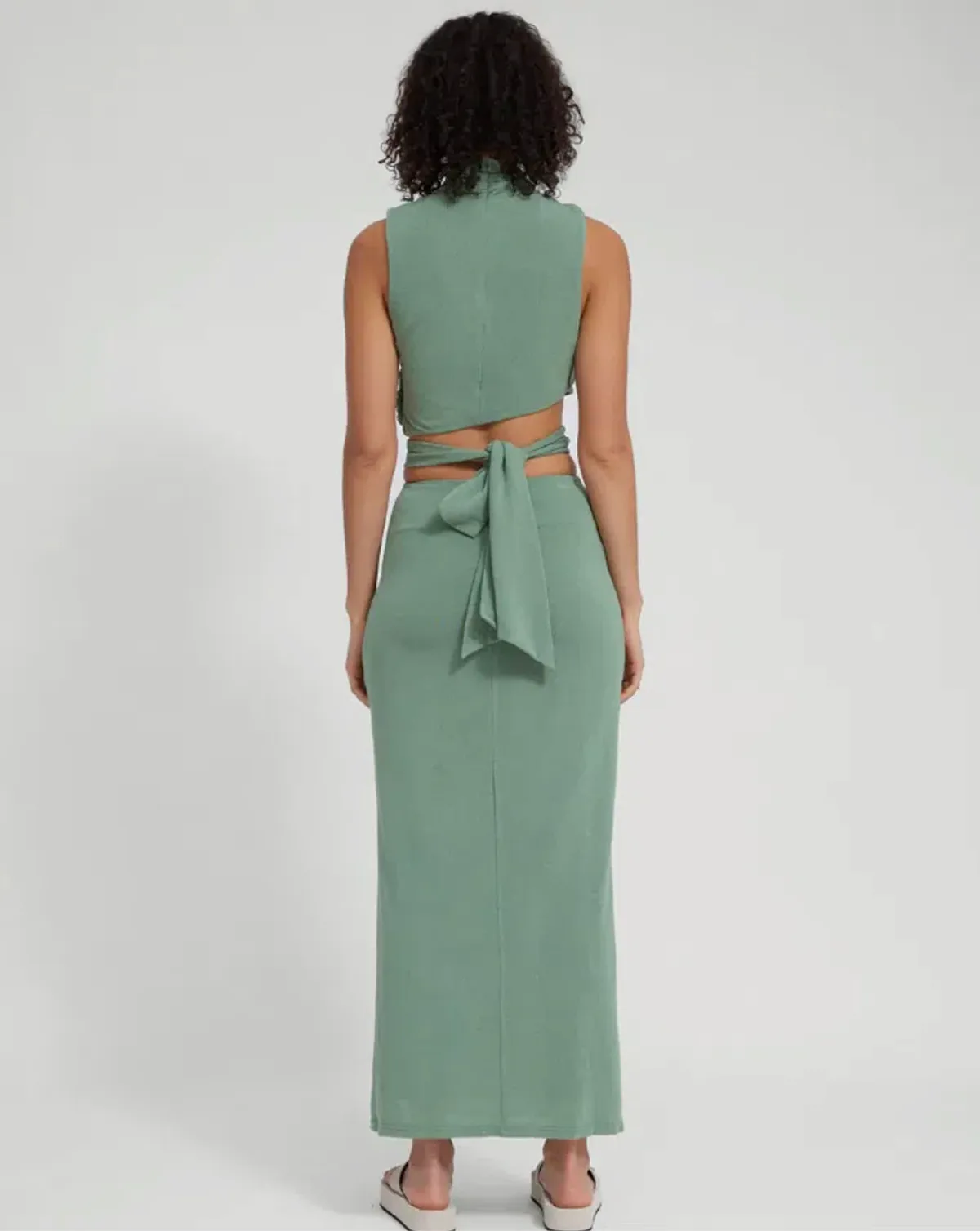 Tojha Taya Top & Skirt Set Green Size 8 - Image 3