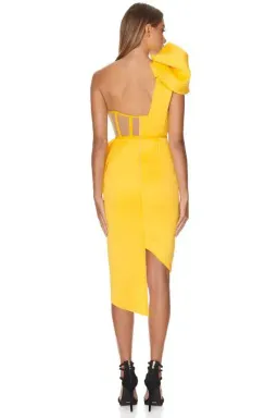 Eliya The Label Fleur Dress Yellow Size XL / Au 14 for rent on The Volte - image 3