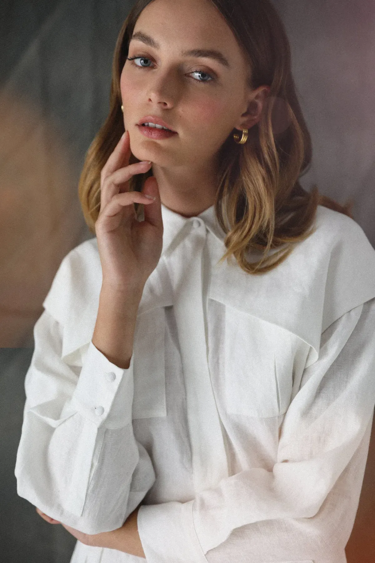 Saint Armont Aurora Shirt Dress White Size 10  - Image 3