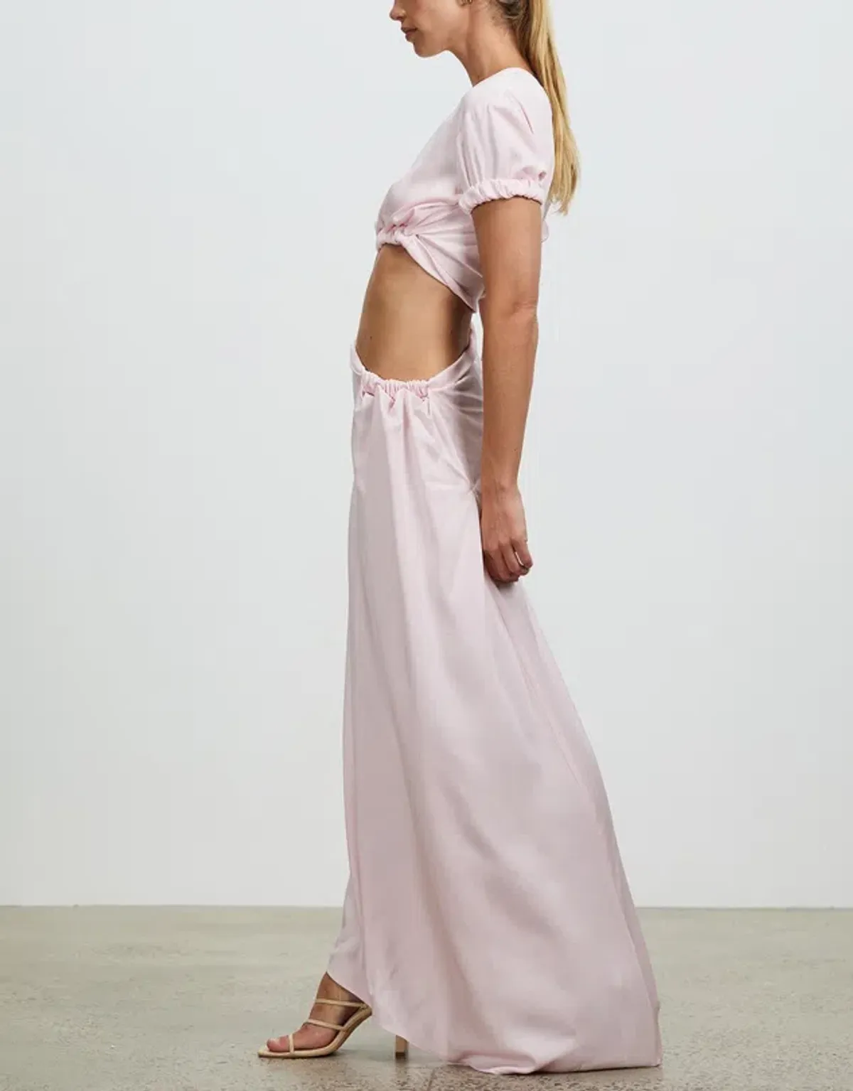 Christopher Esber Rolled Sleeve Tee Dress in Pink Size 6 / XS - Image 2