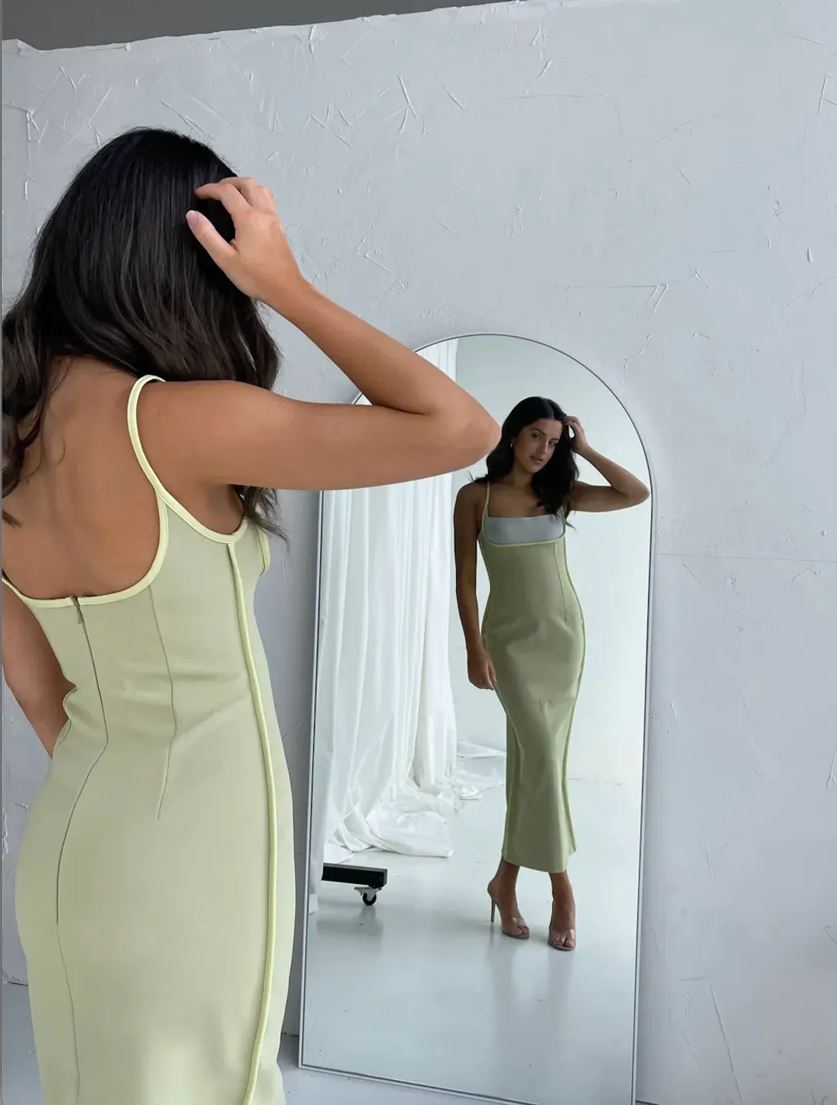 Paris Georgia Florian Dress Green Size AU 8 - Image 3