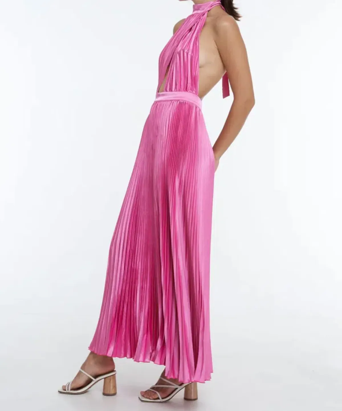 L’idee Renaissance Gown Hot Pink Size 10 - Image 3
