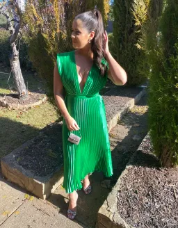 L’idee Gala Gown Bright Green Size 10 for rent on The Volte - image 2