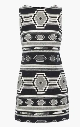 Alice & Olivia Clyde Cotton Mini Dress Print Size 10 for rent on The Volte - image 3