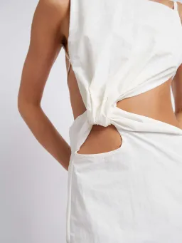 Christopher Esber Interlocked Ruched Dress White Size 8 / S for rent on The Volte - image 2