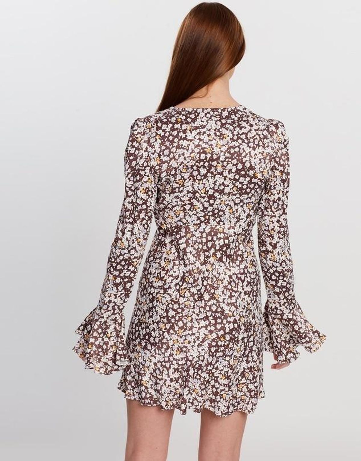 Shona Joy Frill Cuff Bias Mini Dress Size 6  - Image 3