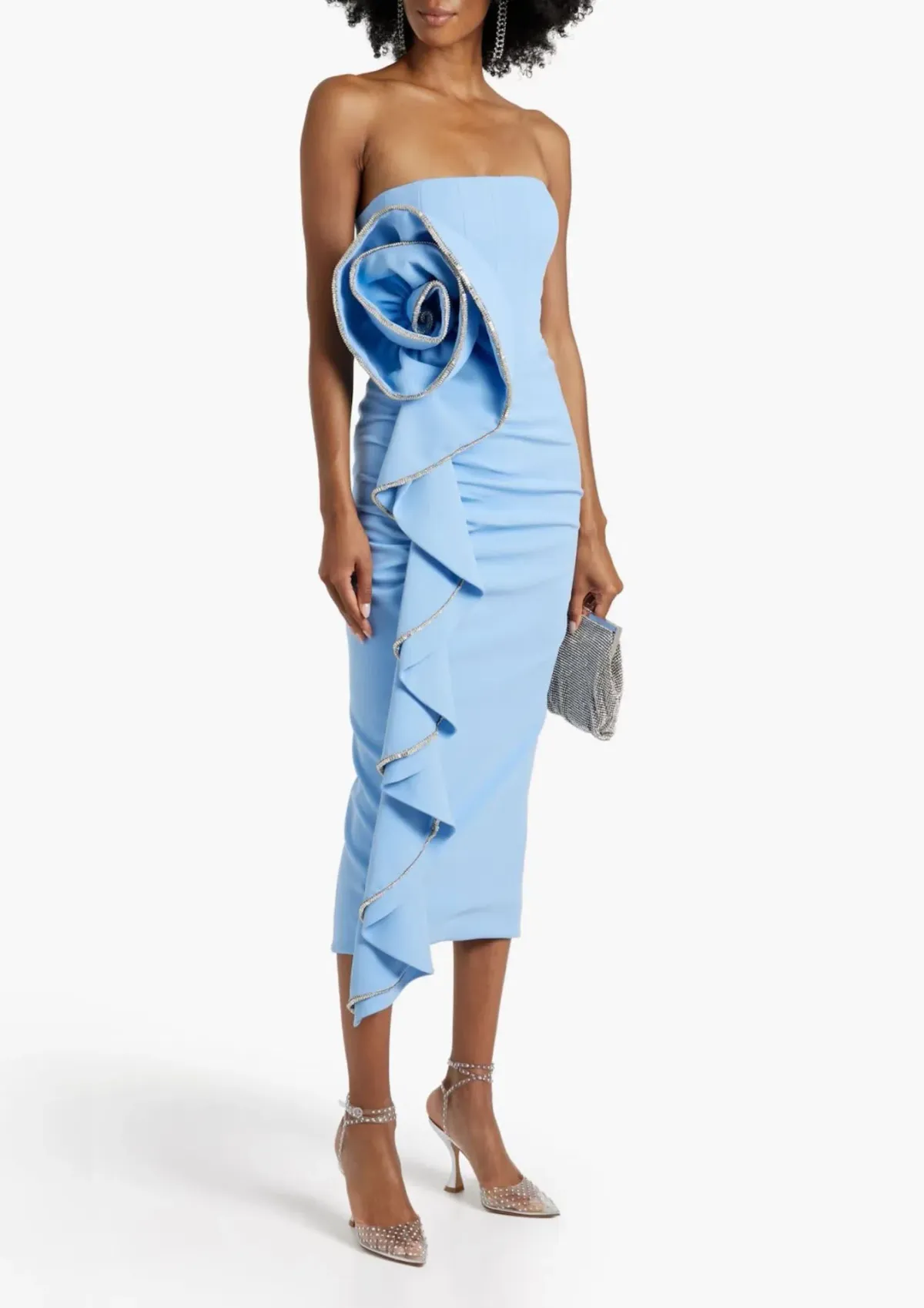 Rachel Gilbert Santiago Dress Sky Blue Size 8 - Image 1