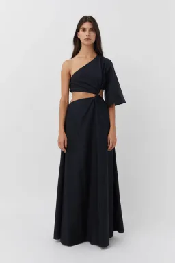 Camilla and Marc Wally One Shoulder Cut Out Maxi Dress in Black Size 14 for rent on The Volte - image 1