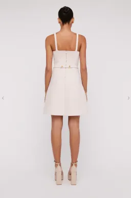 Scanlan Theodore Crepe Knit Square Pocket Dress Pink Size XS/ AU 6 for rent on The Volte - image 2