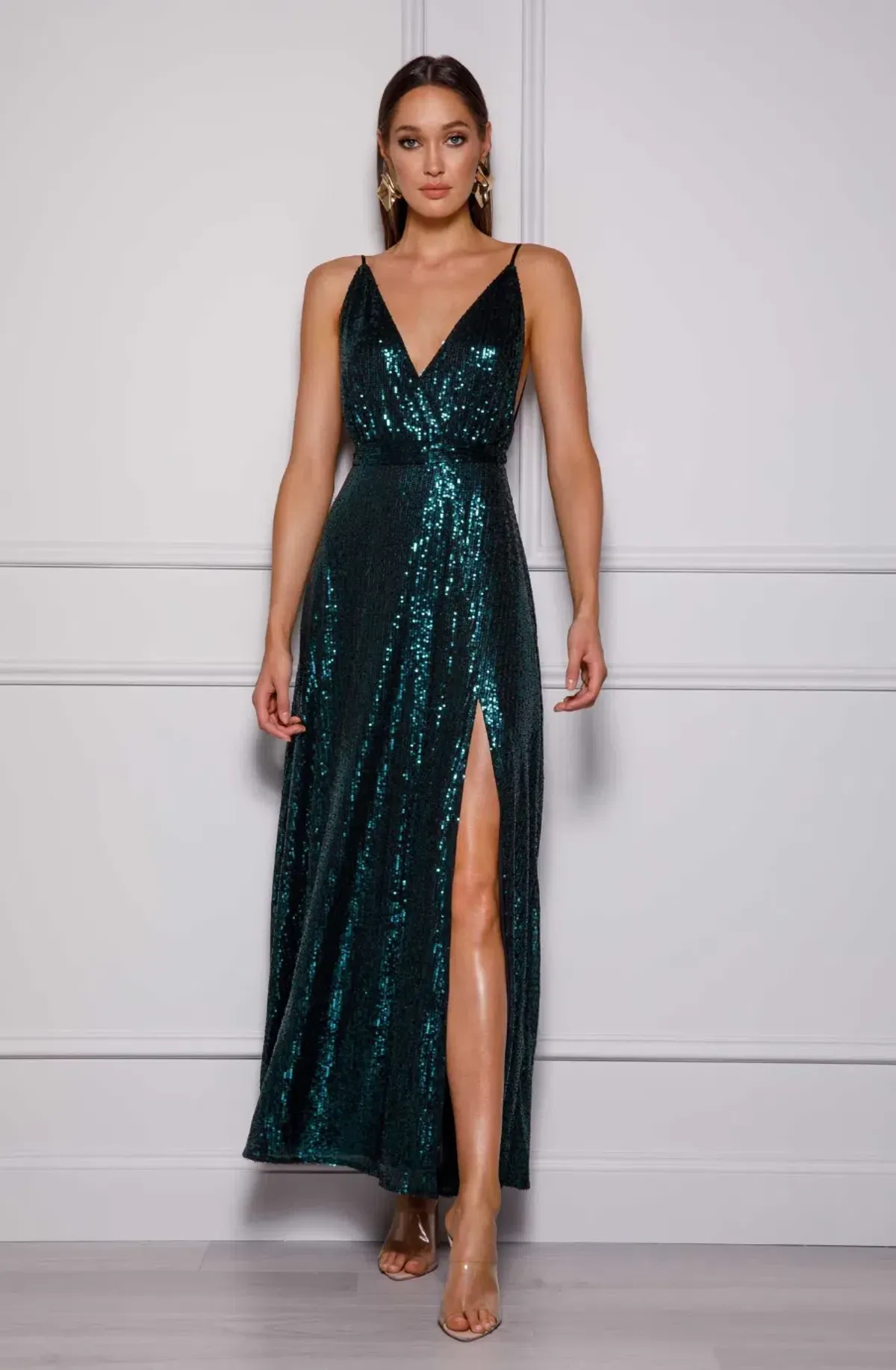 Elle Zeitoune Ronnie Gown in Green Size 12 - Image 1